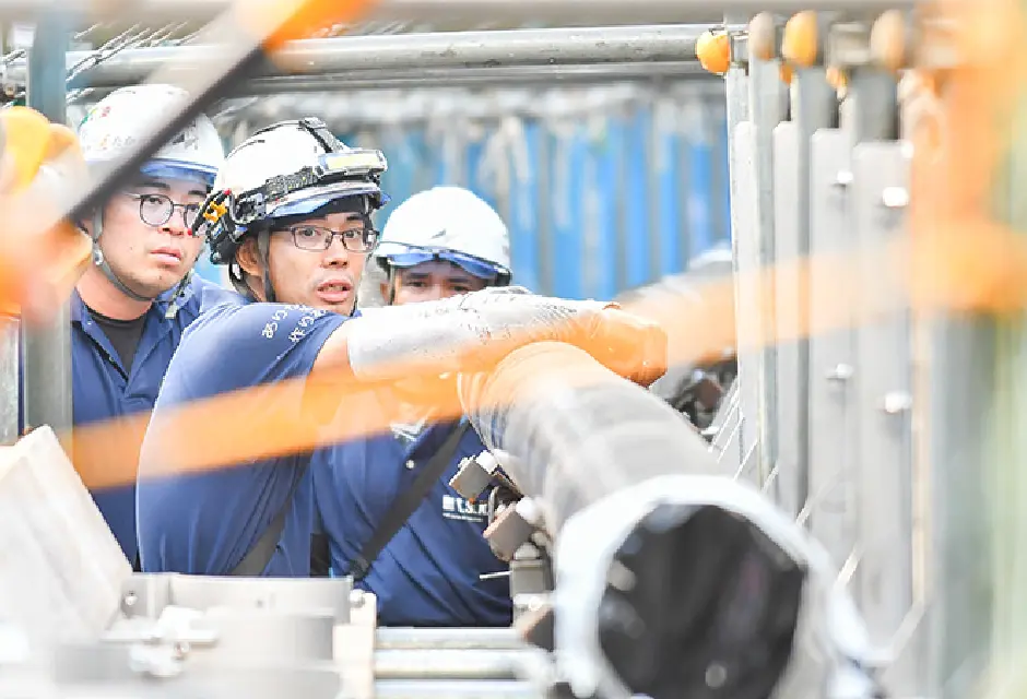 現場作業の様子